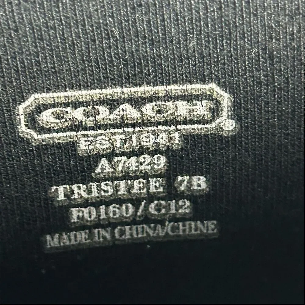 COACH Women's Tristee Black Lace-Up Rain Boots Size 7 - Picture 13 of 15